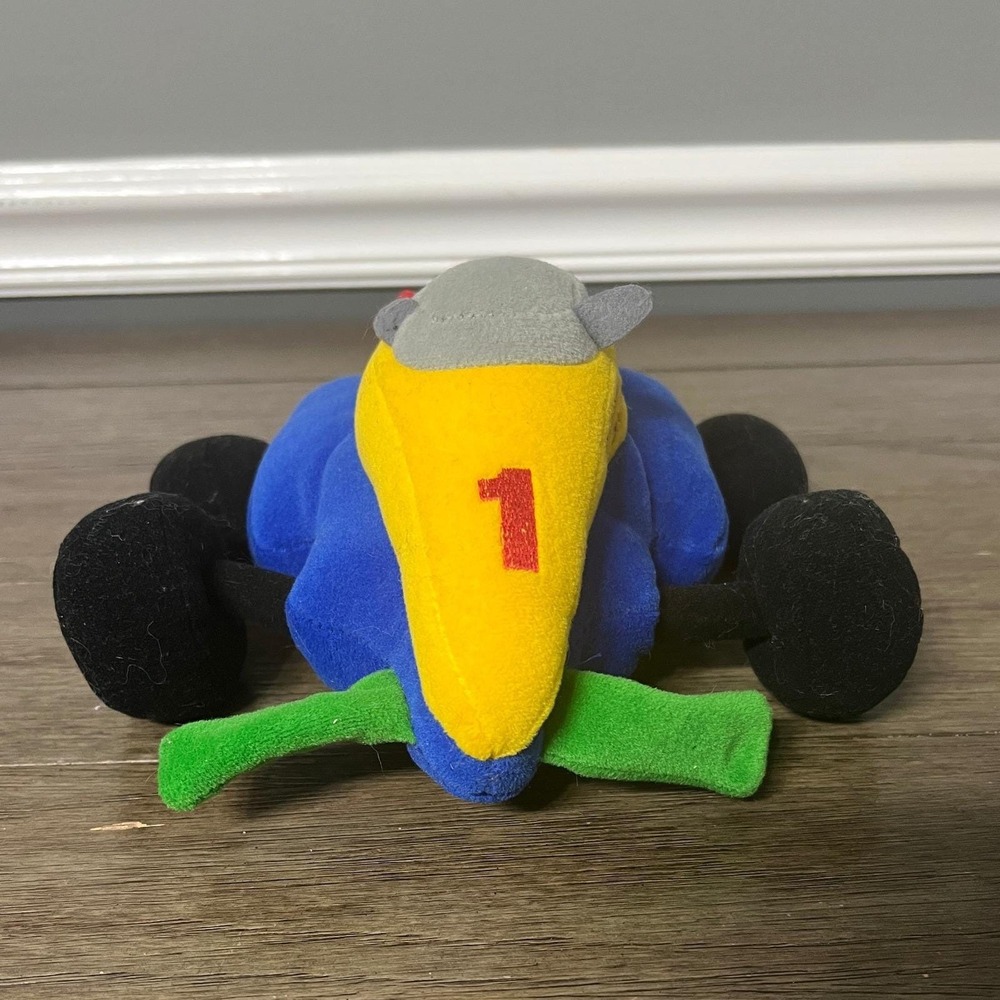 ESPN Plush Race Car #1 Collectible Stuffed‎ Toy Sports Memorabilia